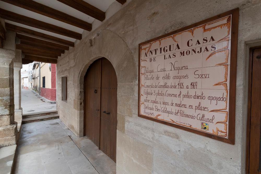 Imagen de la zona de entrada de la antigua casa de las monjas.