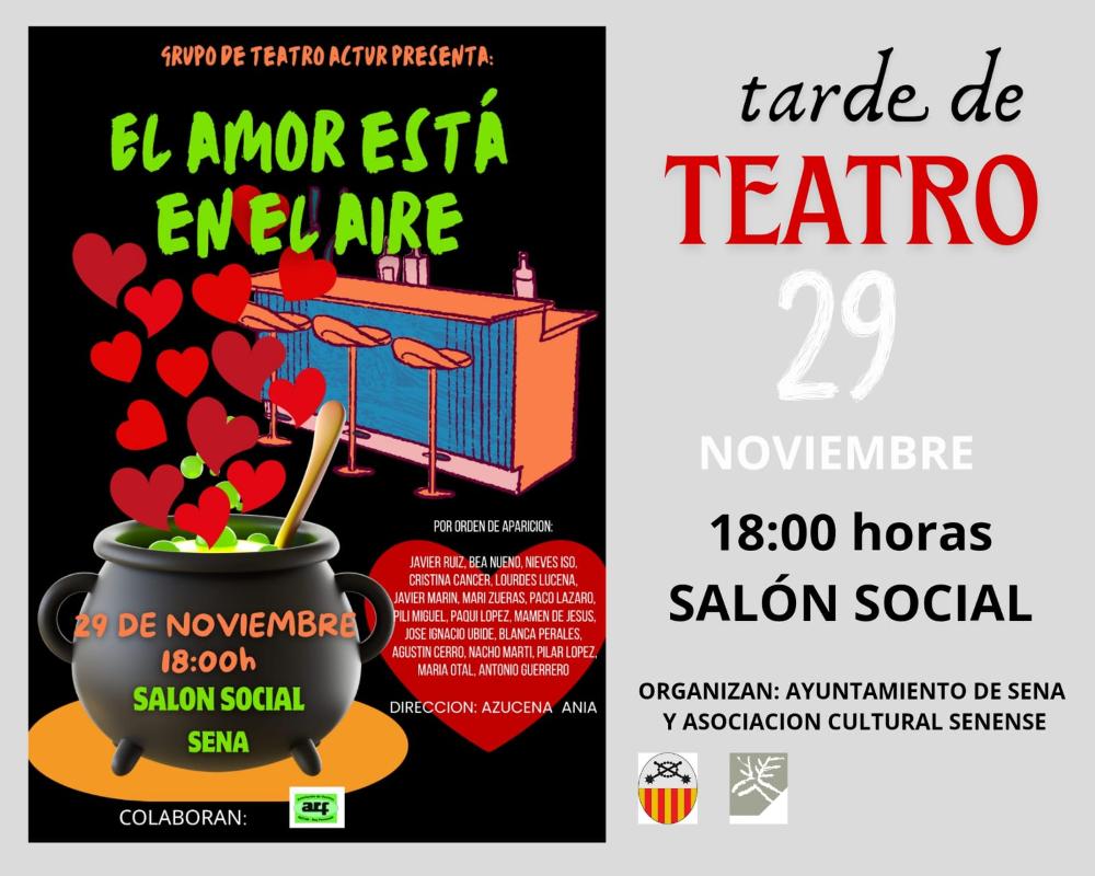 Imagen Sena celebra una tarde de teatro con la obra 'El amor está en el aire'