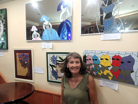 Imagen El arte del mosaico llega a Sariñena de la mano de Antonia Pérez